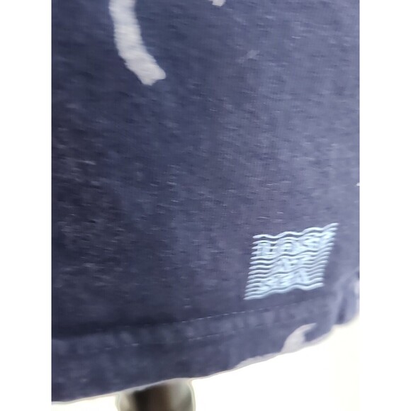 Denim & Flower Mens Navy Blue Ricky Singh Palm Trees Design T Shirt Size L - Picture 3 of 9